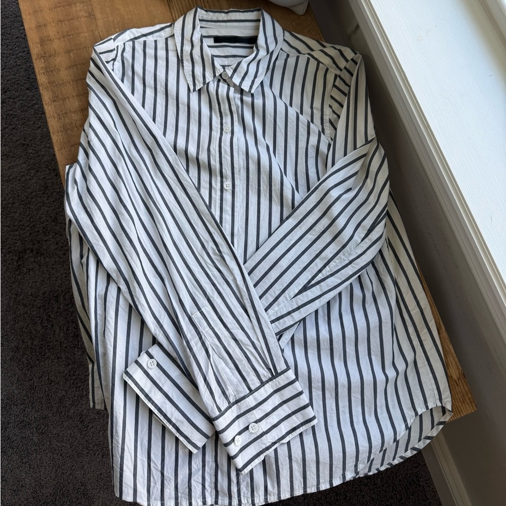 Jenni Kayne classics Striped Button Down Size M